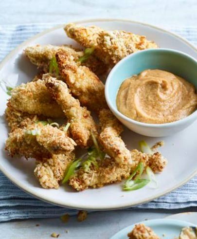 Baked Coconut Chicken with Fresh Chutney